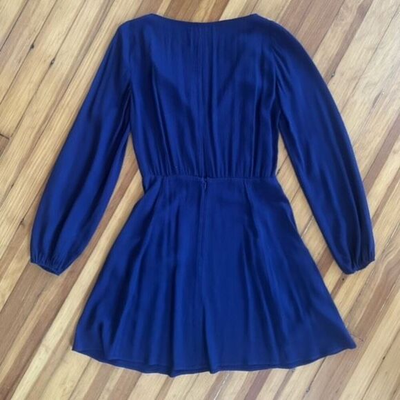 Reformation Misha Dress w/ Pockets in Blue Marine Size 2 - Picture 3 of 7